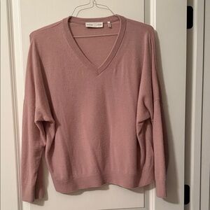 H&M Blush V-Neck Cashmere Sweater